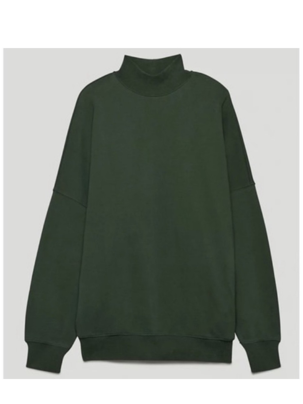 Aritzia The Group by Babaton Dark Green Mock Neck Sweatshirt